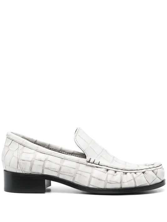 Acne Studios block-heel leather loafers