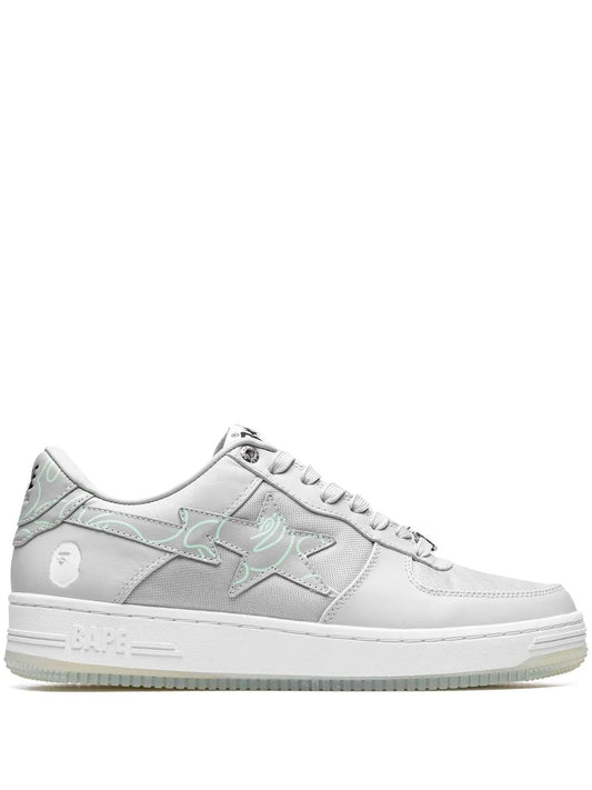 A BATHING APE® Bape Sta "Text Code Camo - Grey" sneakers