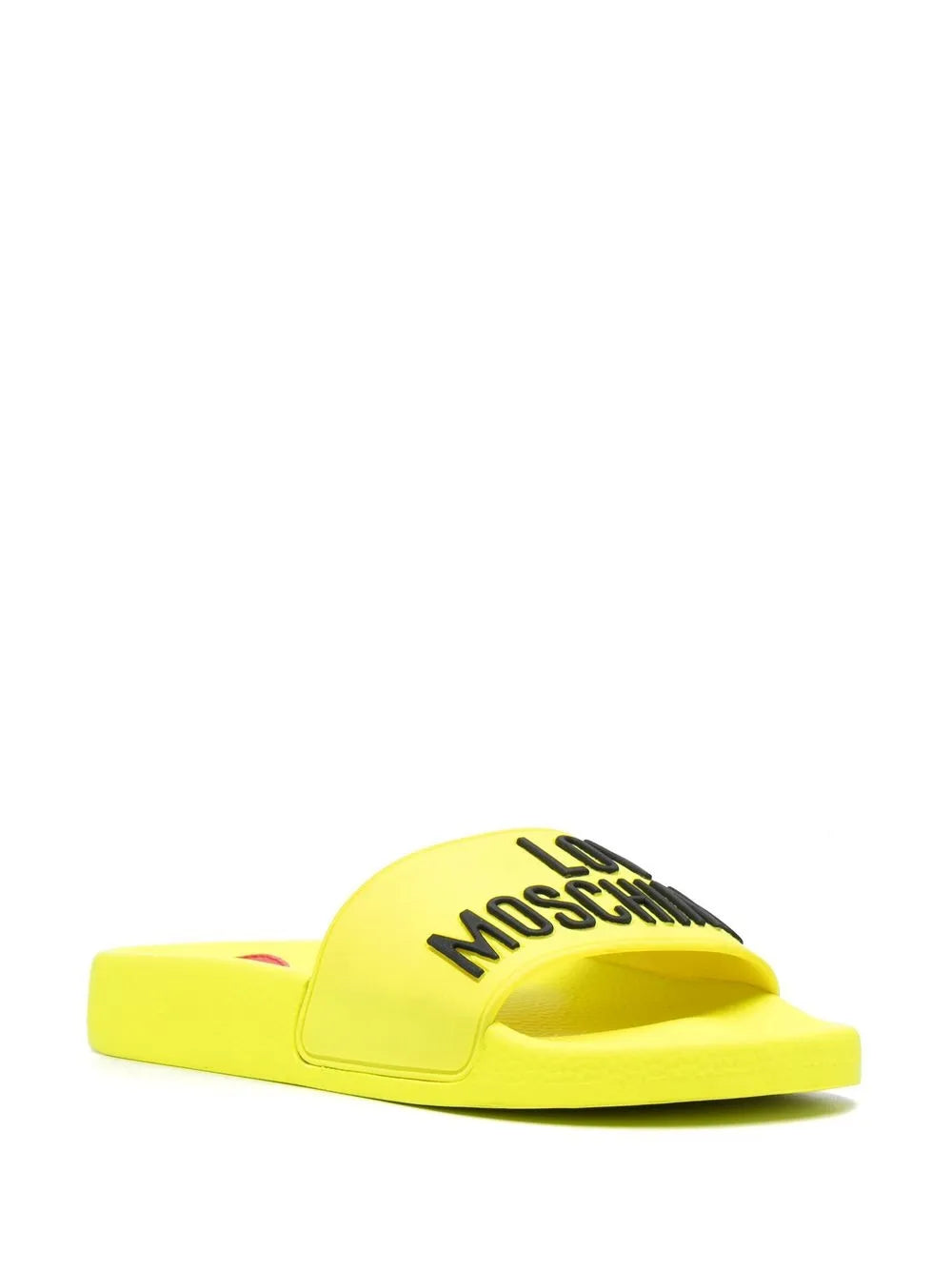 Love Moschino logo-embossed slides