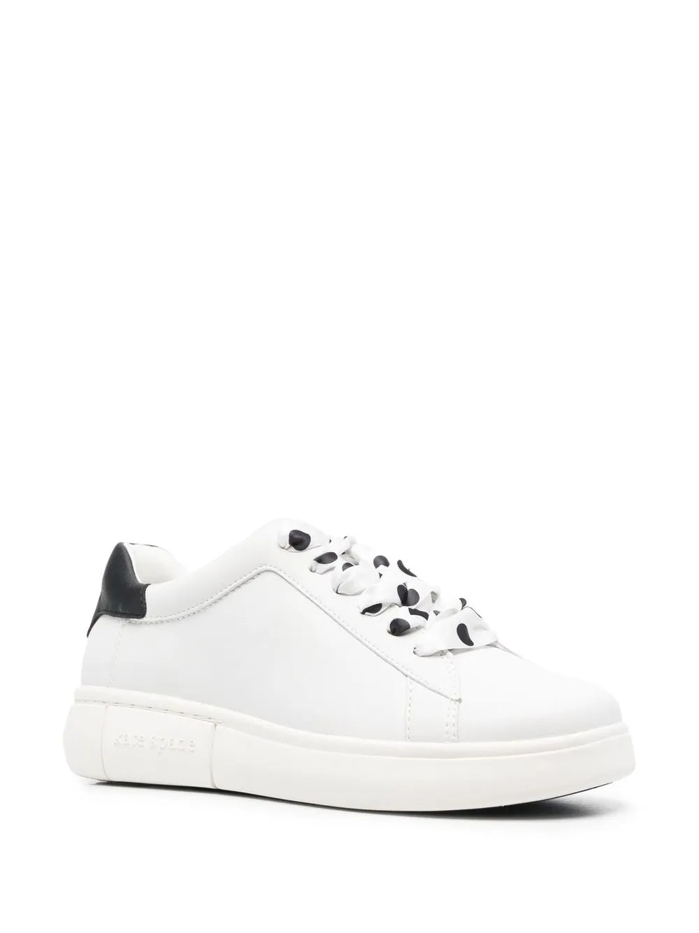 Kate Spade polka-dot lace leather sneakers