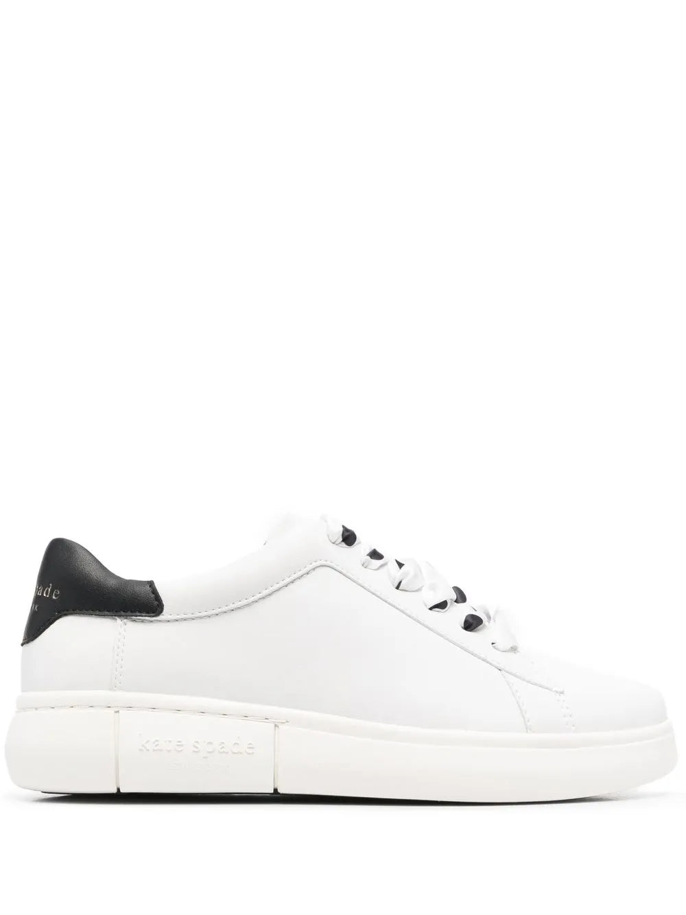 Kate Spade polka-dot lace leather sneakers
