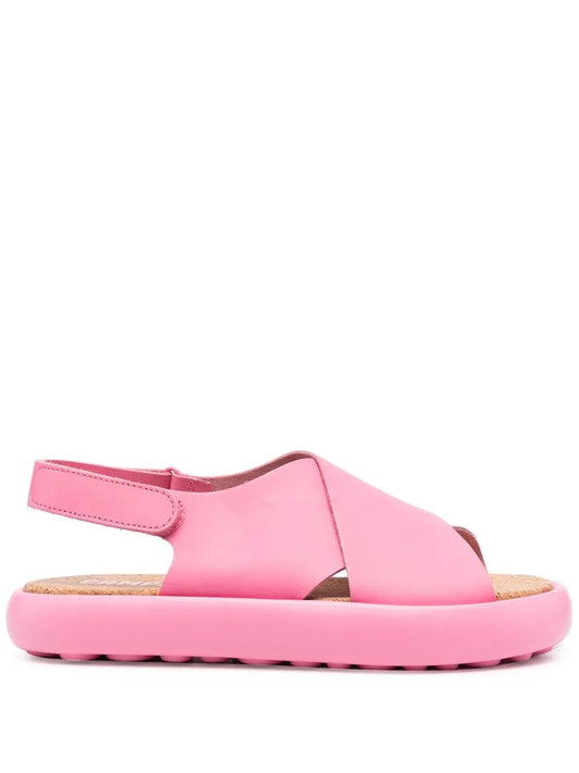 Camper cross-strap chunky sole sandals