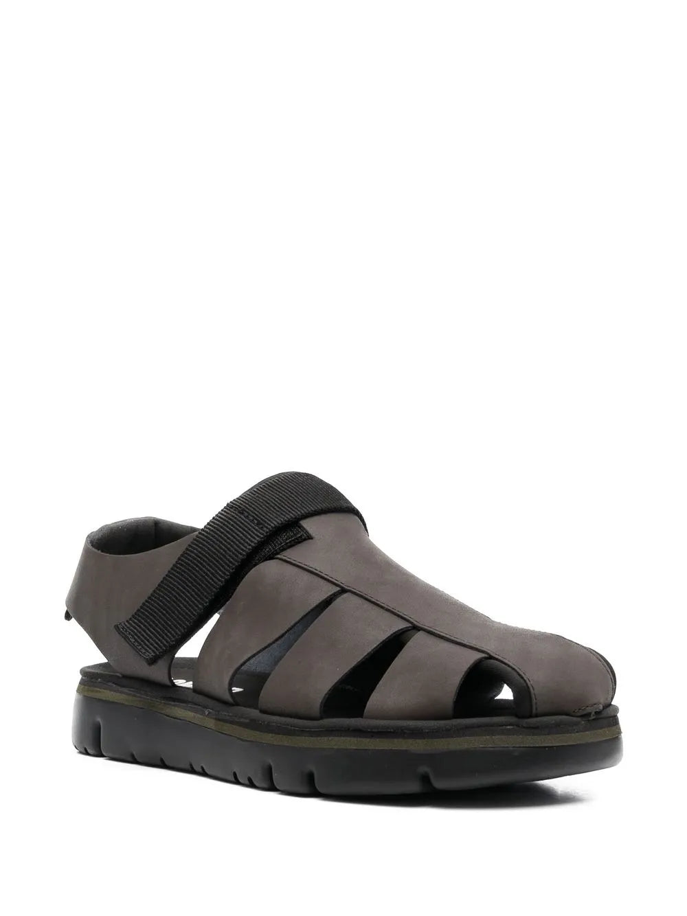 Camper strap fastenting chunky sole sandals