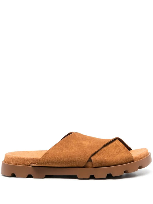 Camper Brutus leather slides