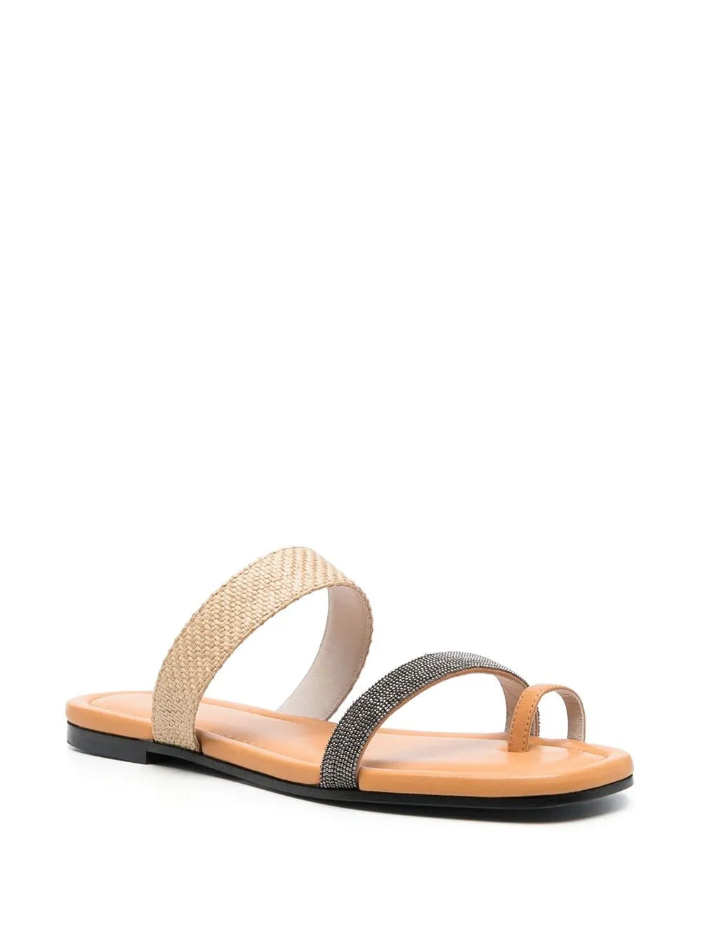 Fabiana Filippi 15mm open-toe leather slides