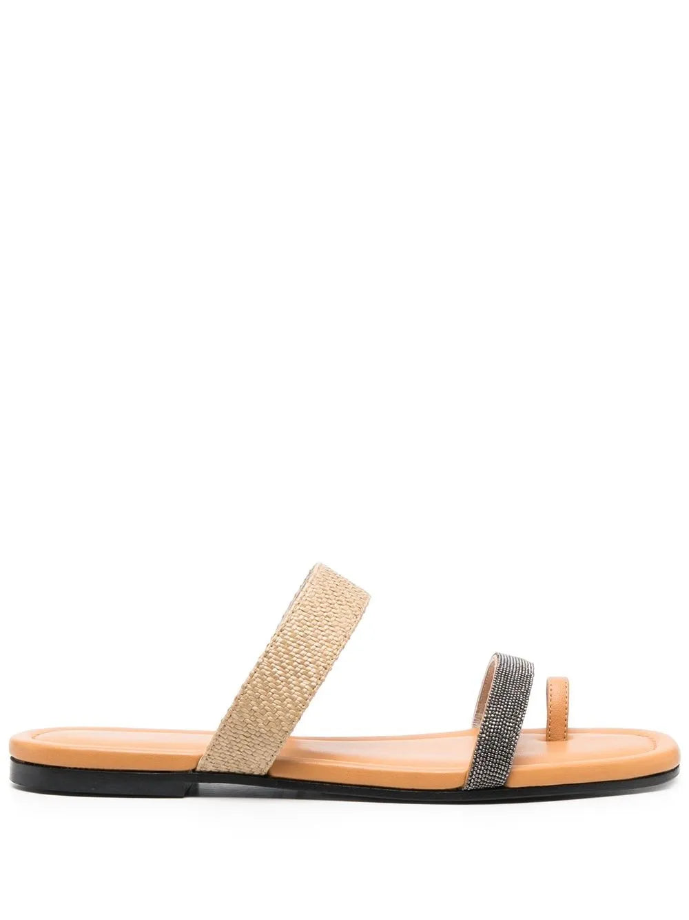 Fabiana Filippi 15mm open-toe leather slides