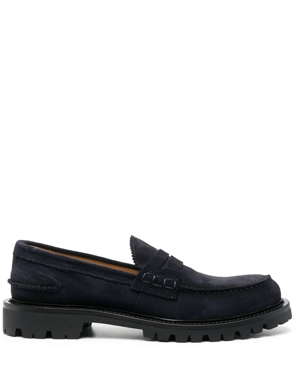 Scarosso chunky-soled suede loafers
