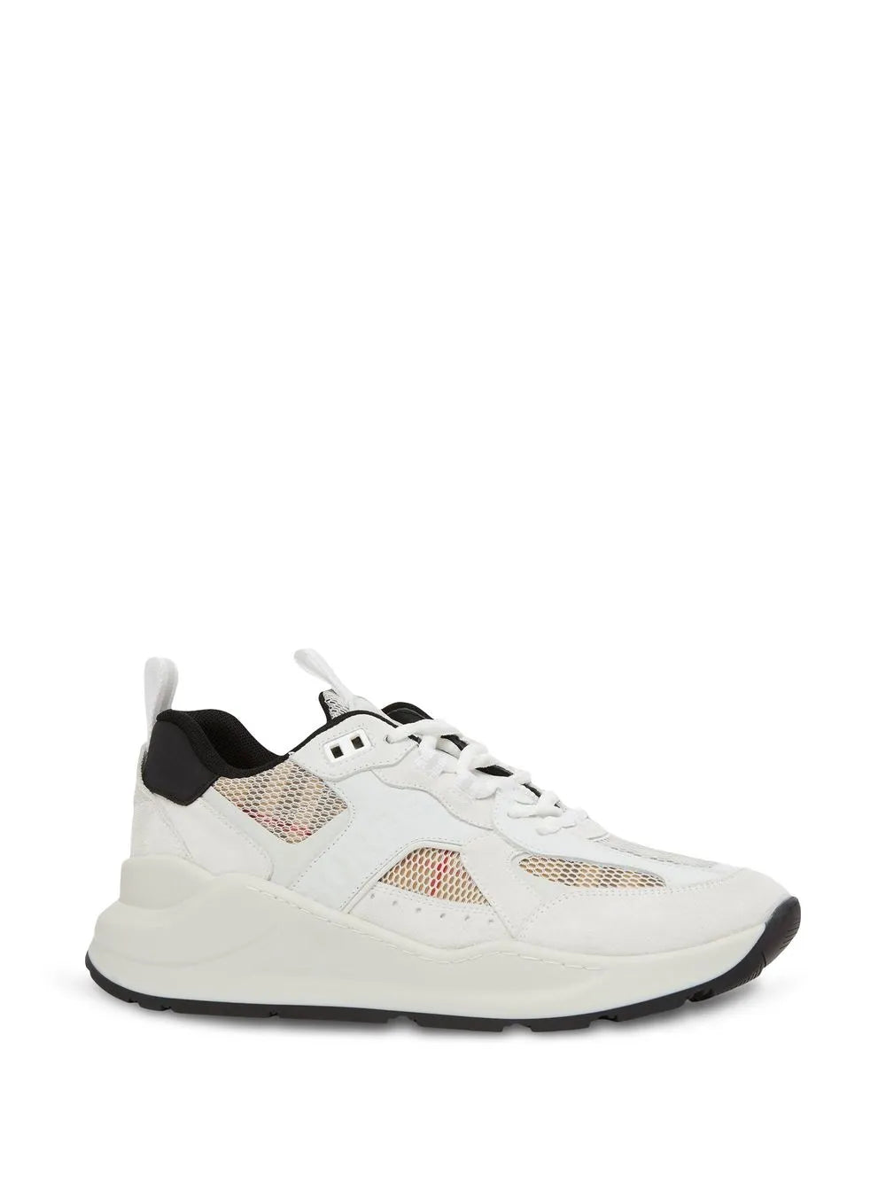Burberry check mesh low-top sneakers