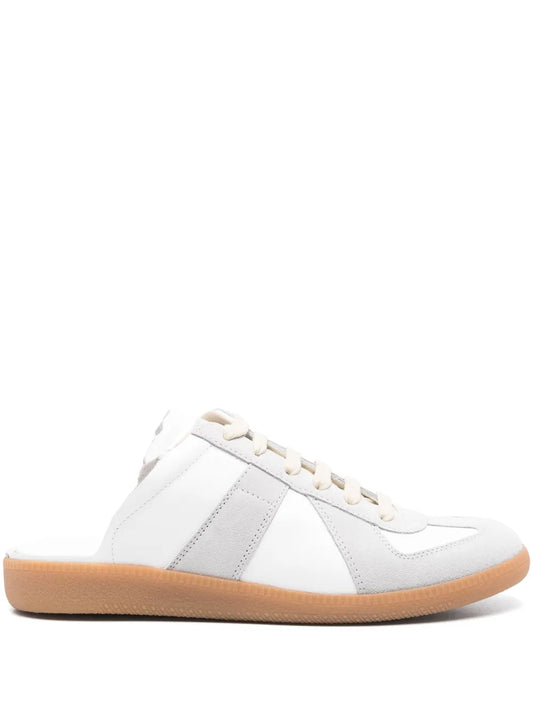Maison Margiela lace-up panelled slippers
