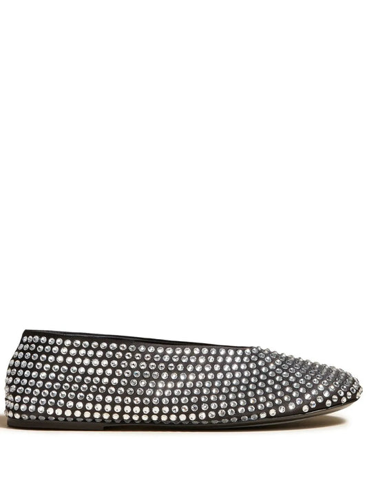KHAITE The Marcy rhinestone ballerina shoes 
