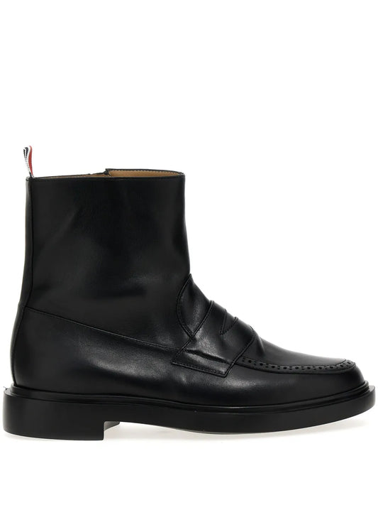 Thom Browne penny slot-detail ankle boots