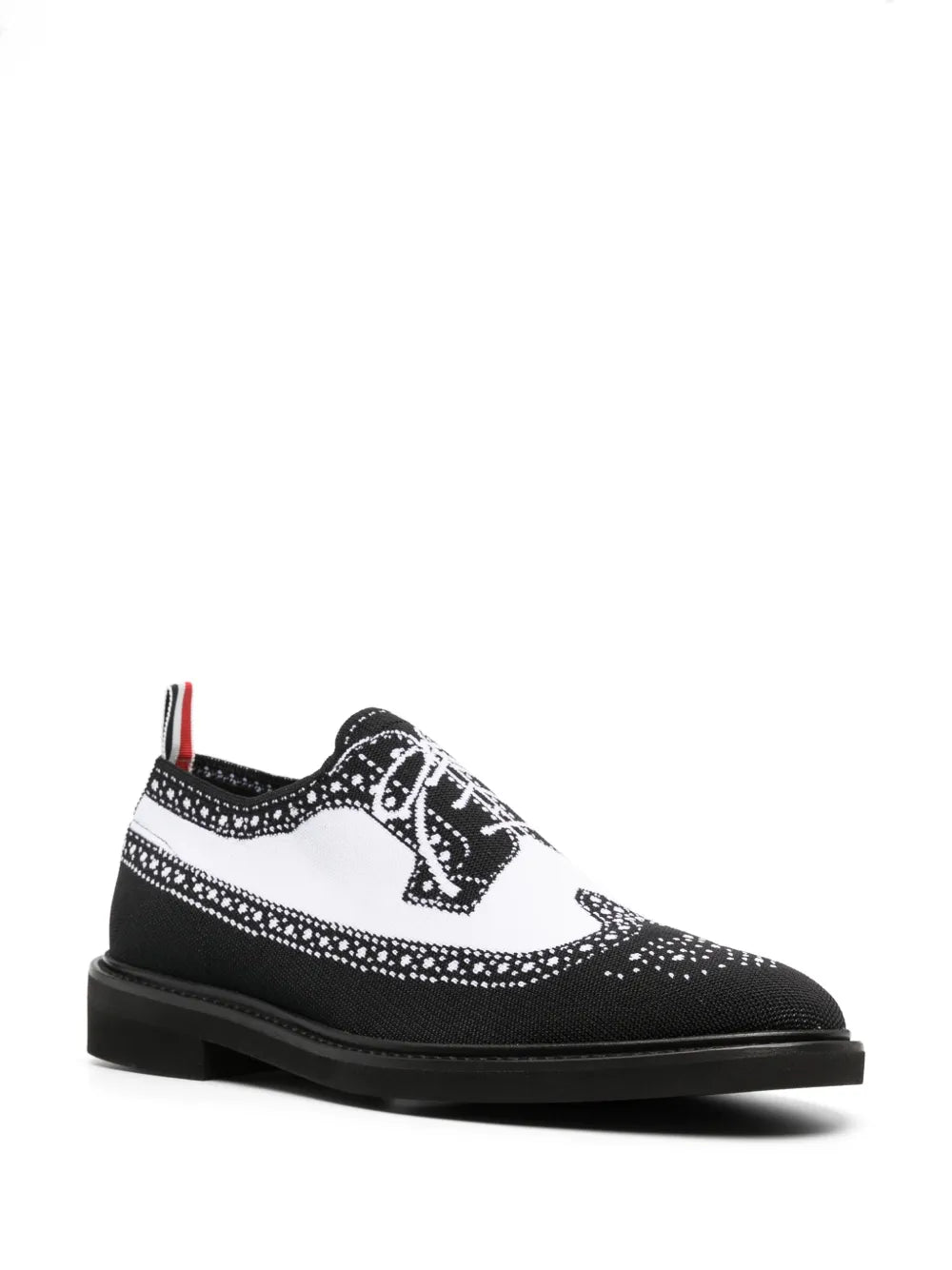 Thom Browne LONGWING BROGUE W/ MICRO SOLE IN TROMPE LOEIL KNIT