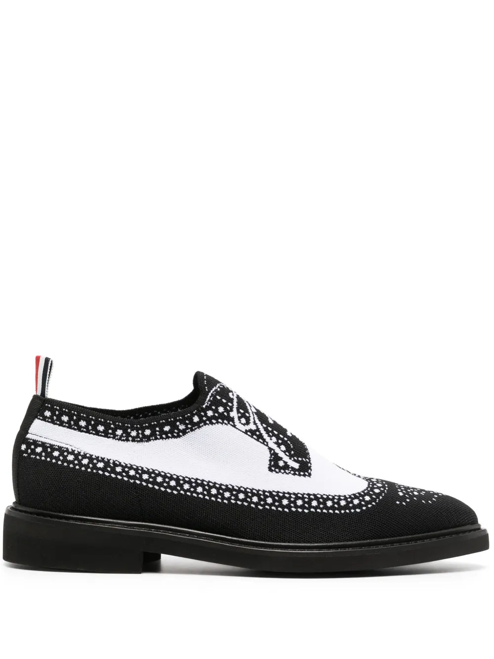 Thom Browne LONGWING BROGUE W/ MICRO SOLE IN TROMPE LOEIL KNIT
