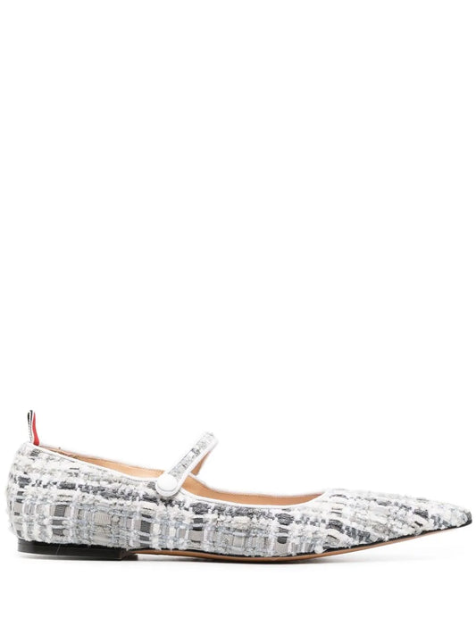 Thom Browne tweed ballerina shoes
