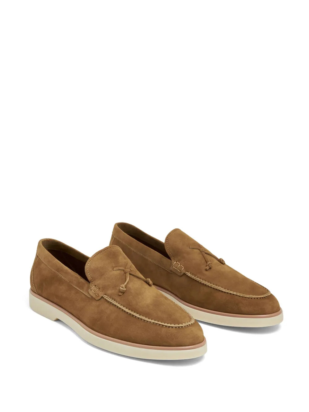 Magnanni almond-toe suede loafers