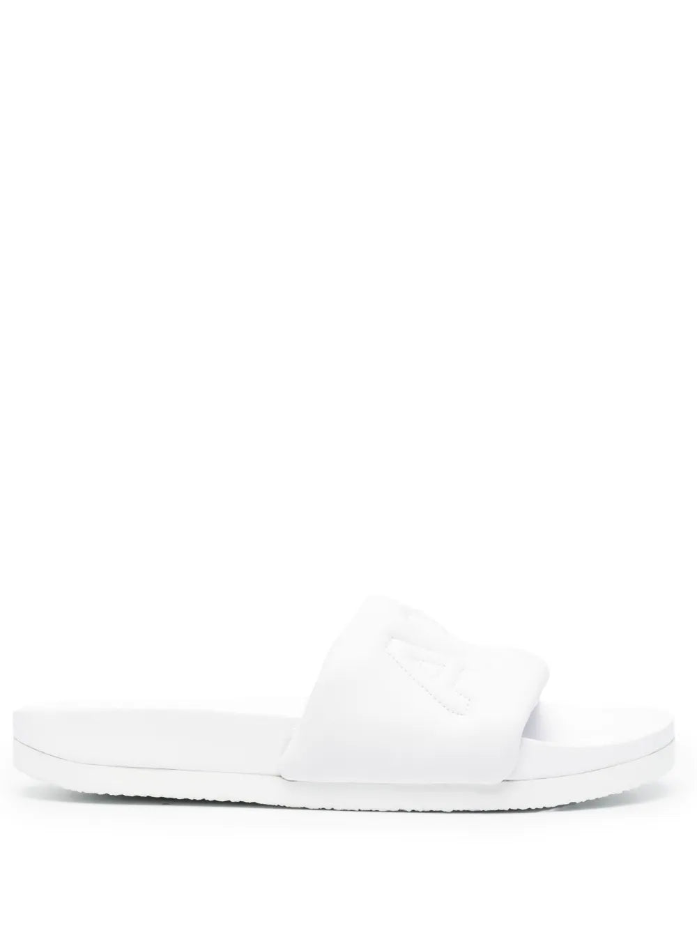 AMBUSH quilted-logo leather slides