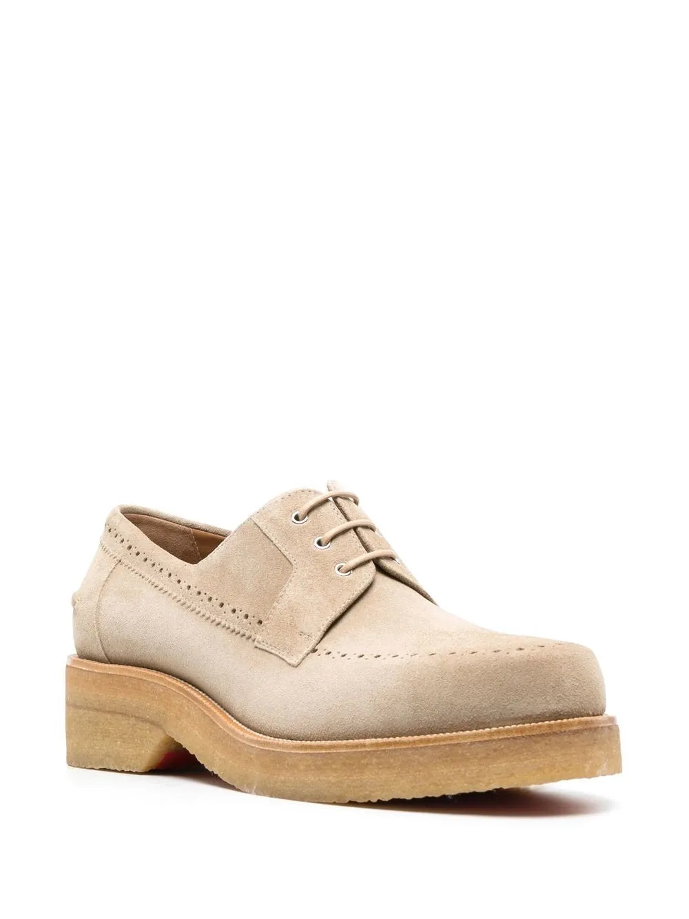 Christian Louboutin chunky suede derby shoes