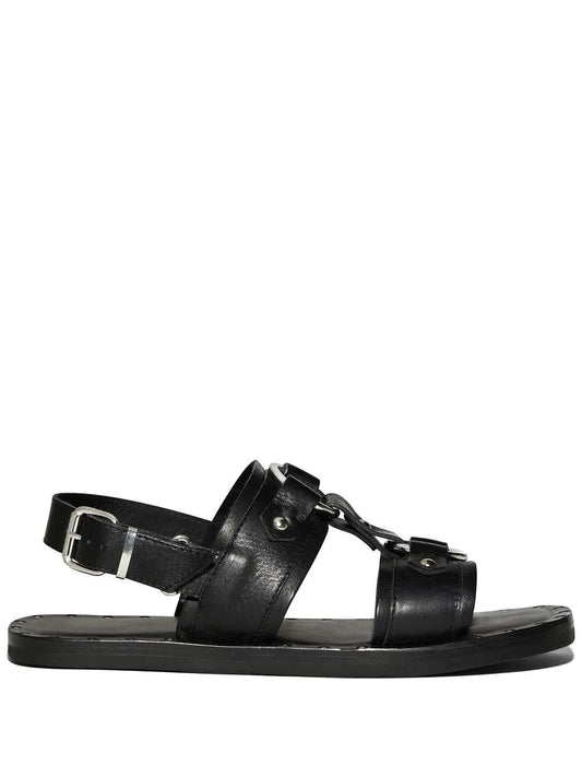 DSQUARED2 stud-detail calf-leather sandals