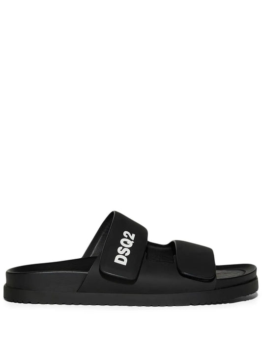 DSQUARED2 touch-strap calf-leather sandals