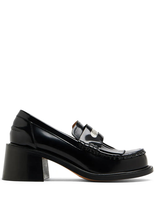 Kenzo logo-plaque leather loafers
