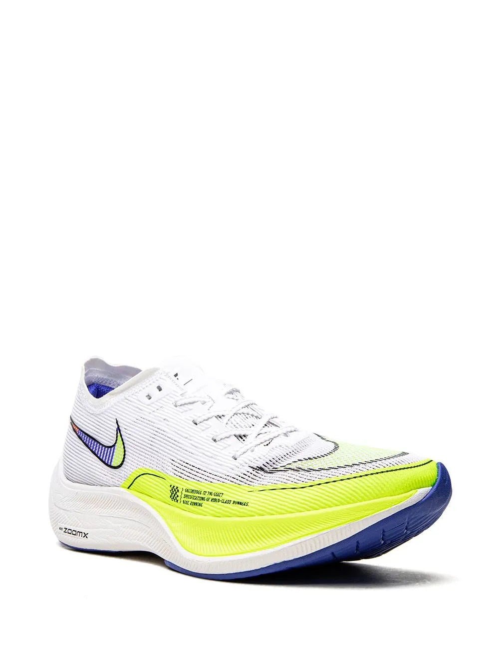 Nike Zoomx Vaporfly Next% 2 "White/Black-Volt-Racer Blue-Br" sneakers
