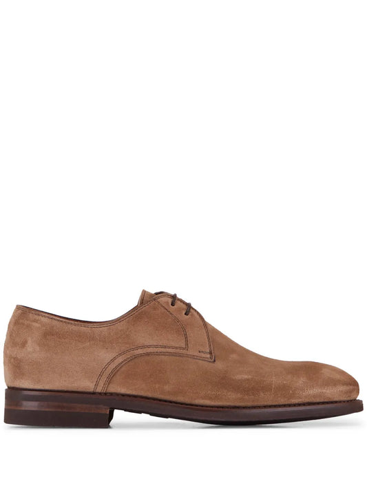 Bontoni Carnera suede Derby shoes