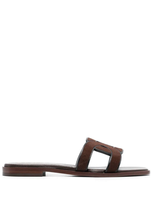 Tod's suede slide sandals