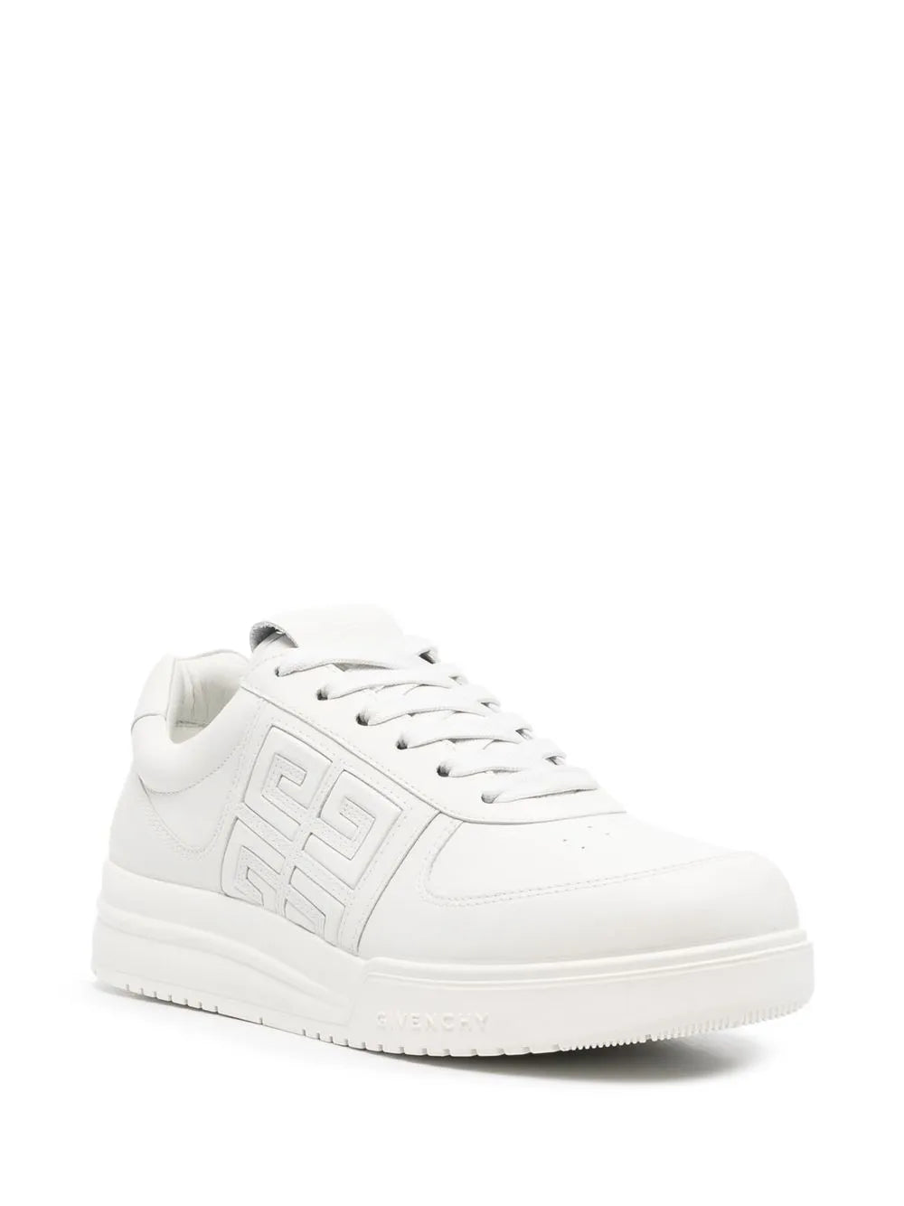 Givenchy White G4 Leather Low-Top Sneakers
