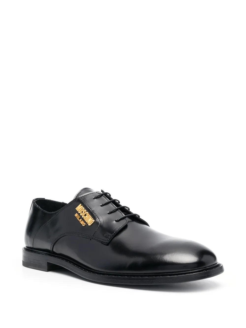 Moschino logo-plaque Derby shoes 