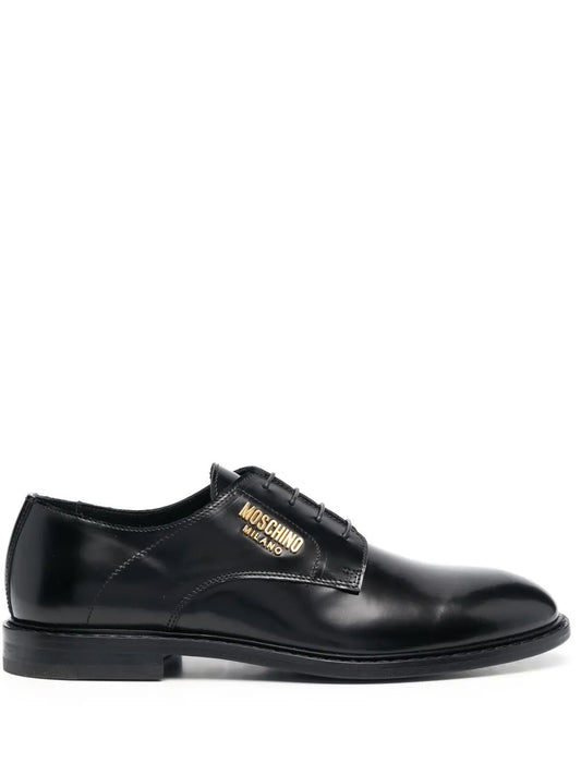 Moschino logo-plaque Derby shoes 