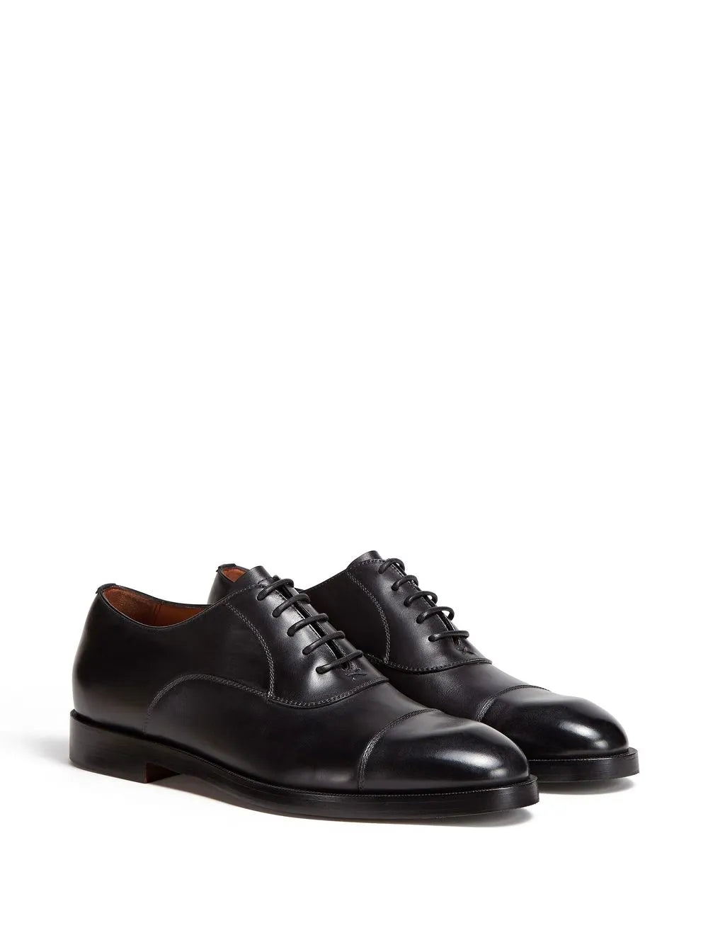 Zegna Torino leather oxford shoes