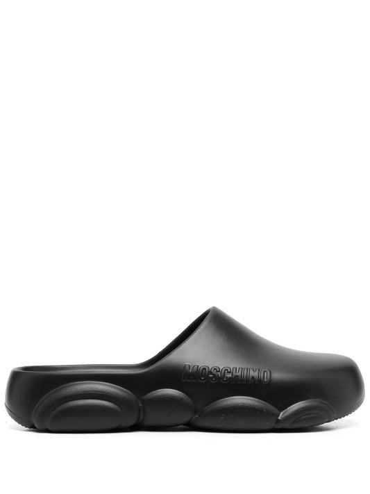 Moschino debossed-logo detail slides