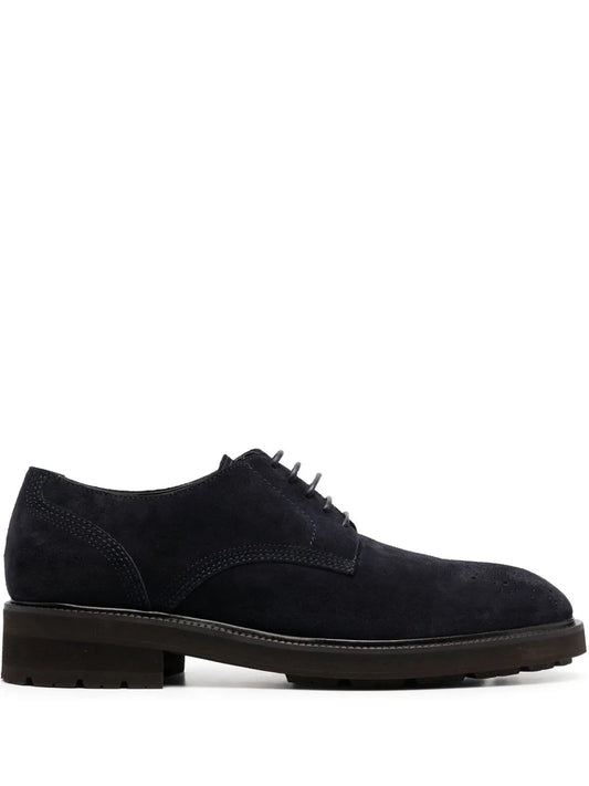 Zegna suede lace-up derby shoes