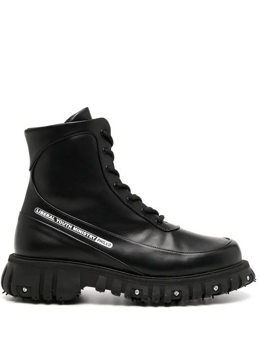 PHILEO screw-detail leather ankle boots