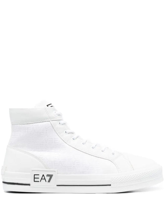 Ea7 Emporio Armani lace-up high-top sneakers