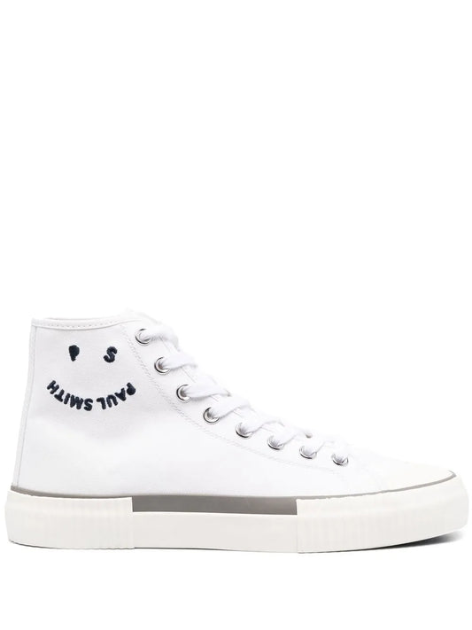 PS Paul Smith logo-embroidered high-top sneakers