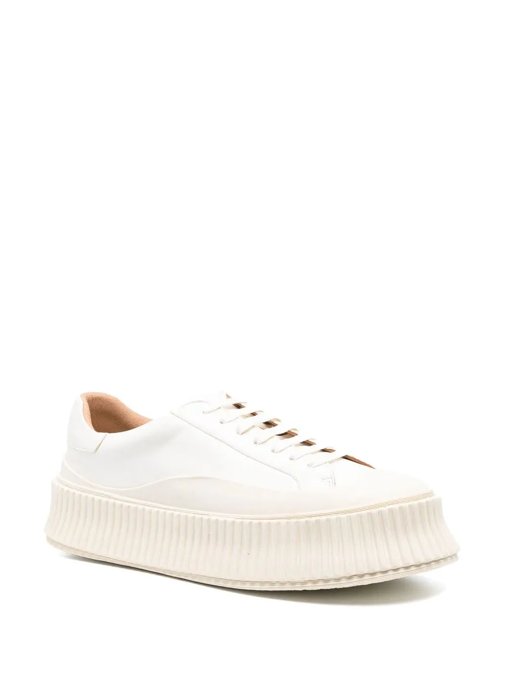 Jil Sander leather flatform sneakers