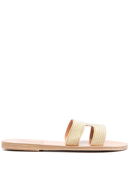 Ancient Greek Sandals Kentima double-strap slides 