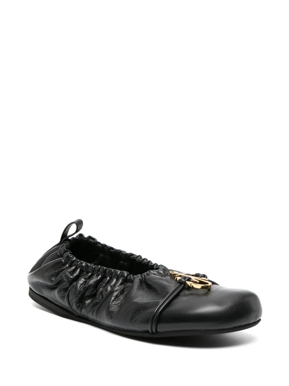 JW Anderson logo-plaque ruched ballerina 