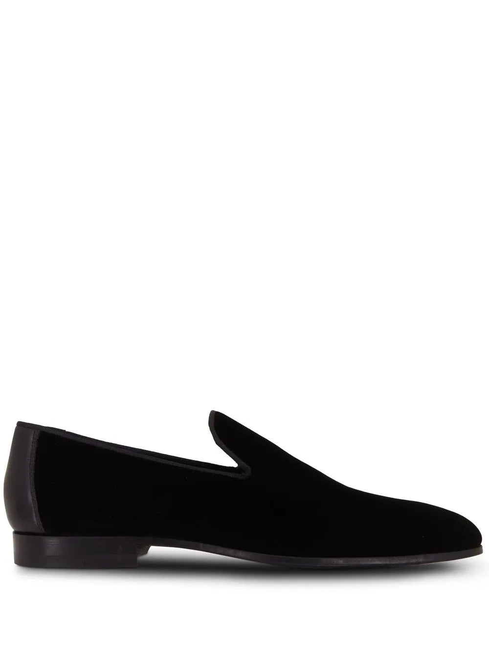 Magnanni almond-toe velvet loafers