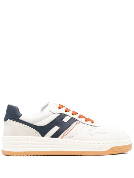 Hogan logo-patch low-top sneakers