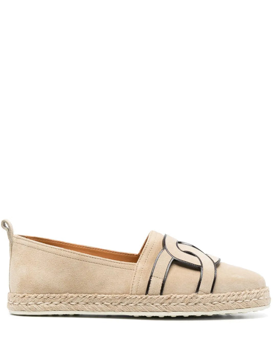 Tod's chain-link detail espadrilles