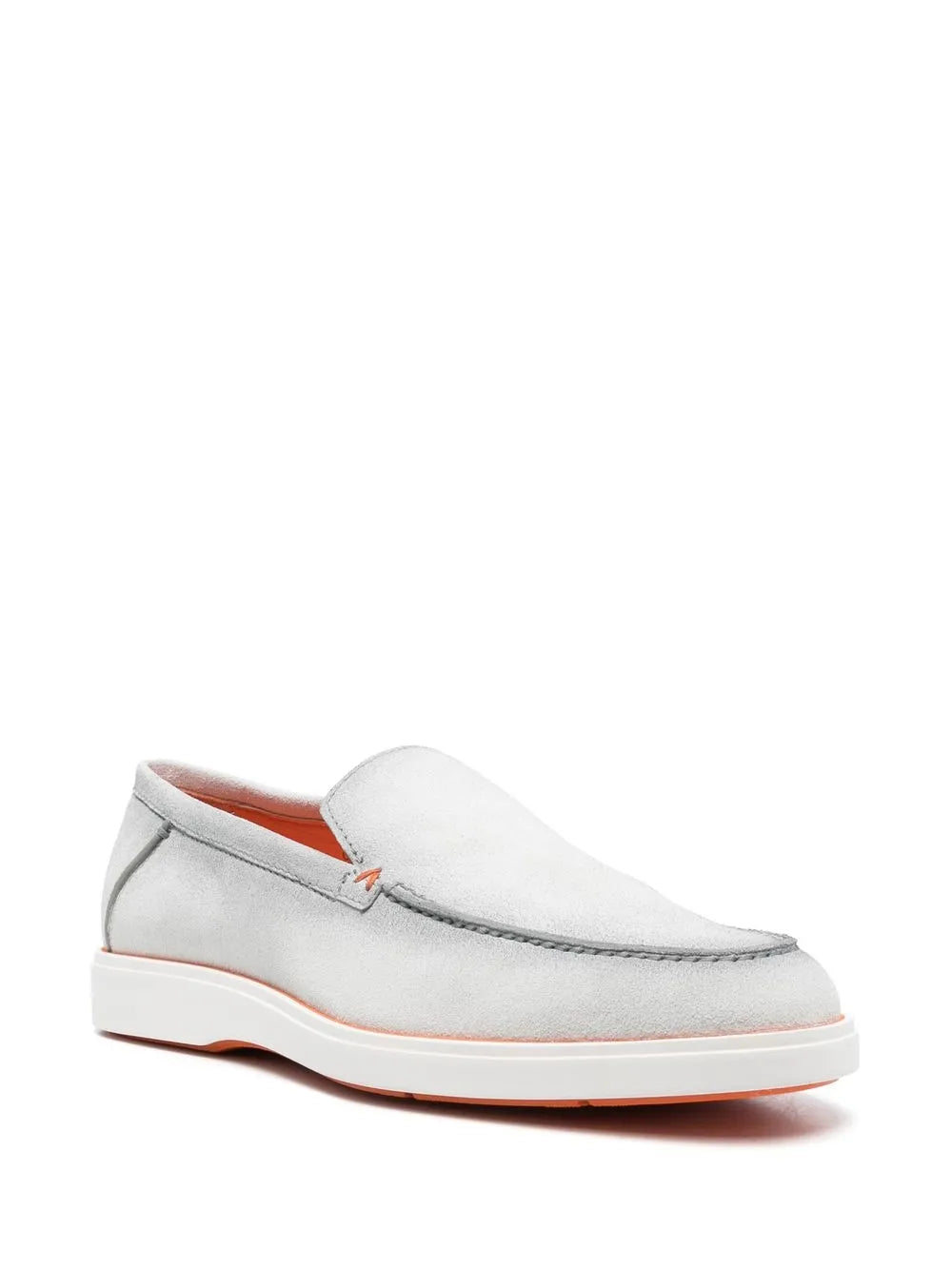 Santoni slip-on suede loafers