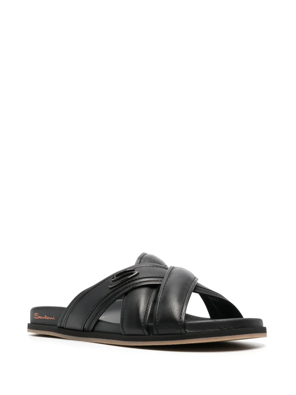 Santoni crossover-straps leather sandals