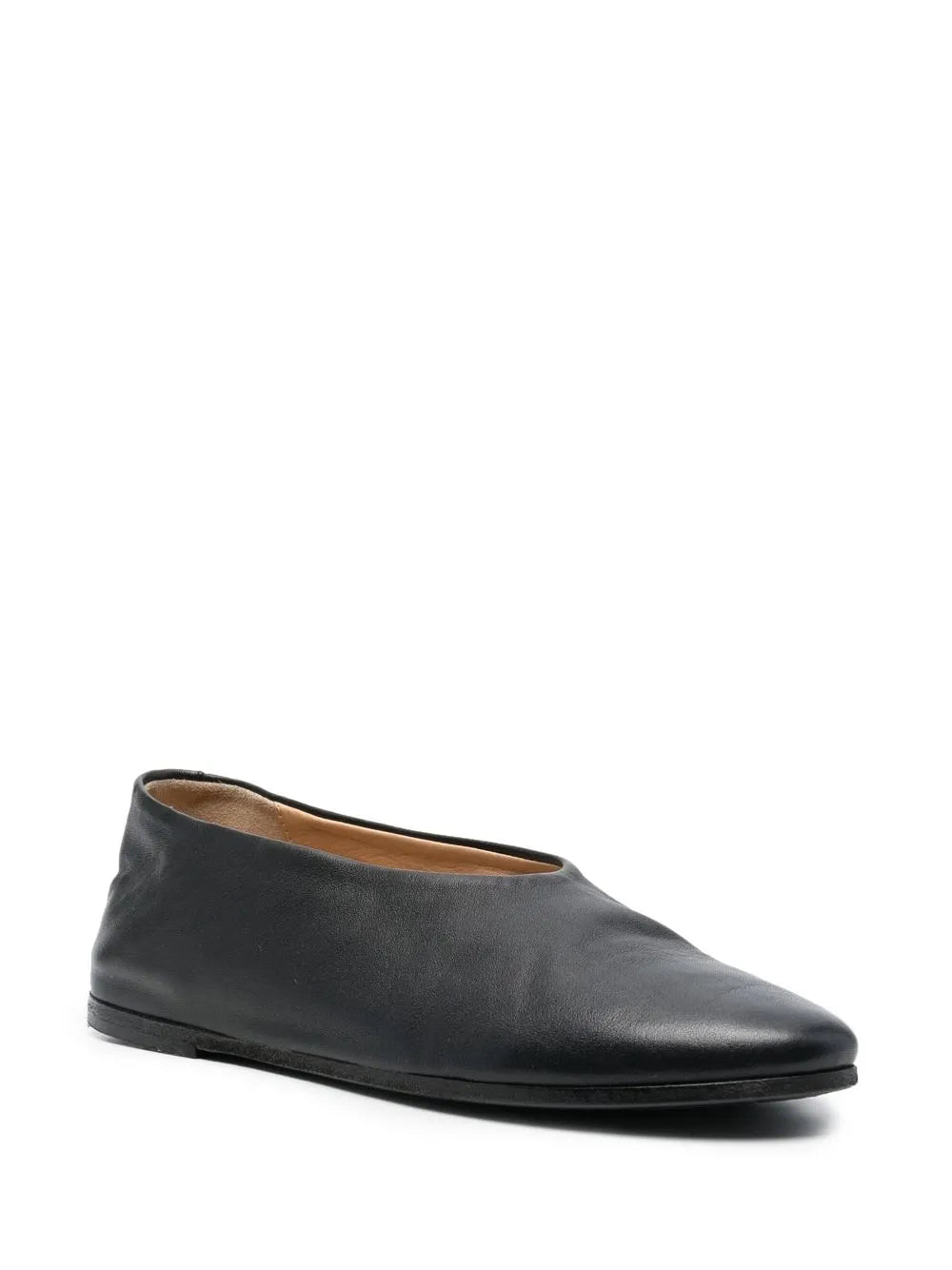 Marsèll round-toe leather ballerina flats