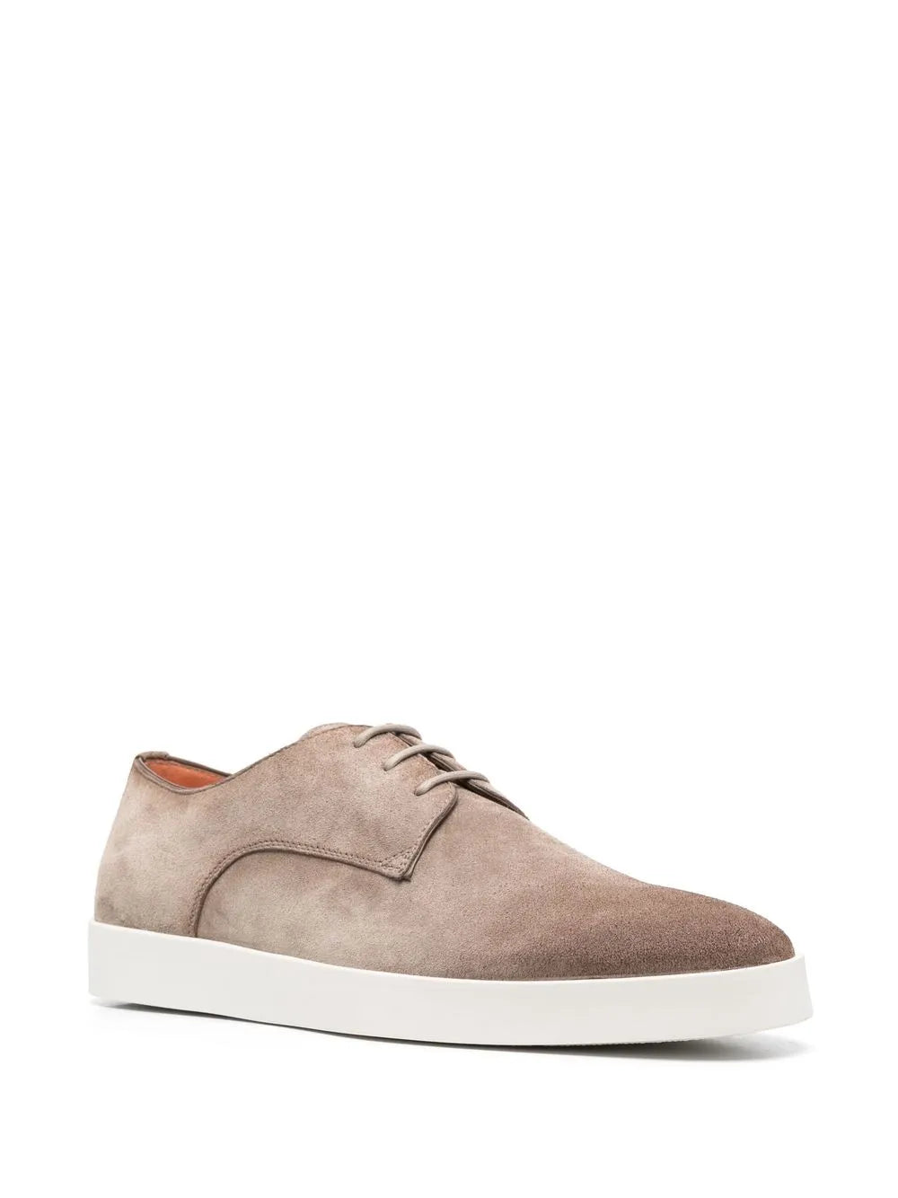 Santoni lace-up suede derby shoes