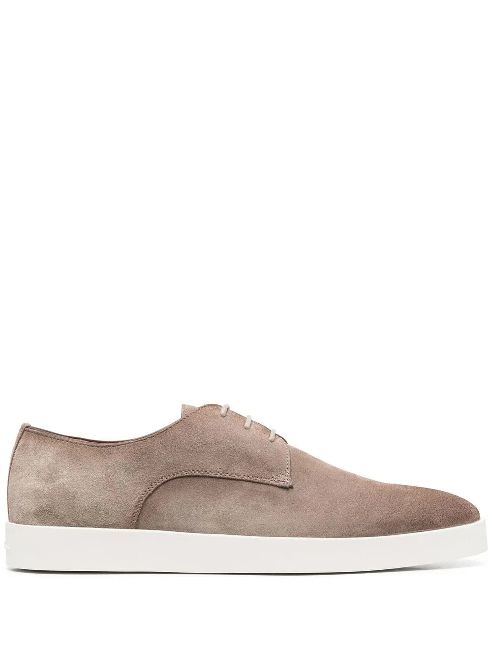 Santoni lace-up suede derby shoes