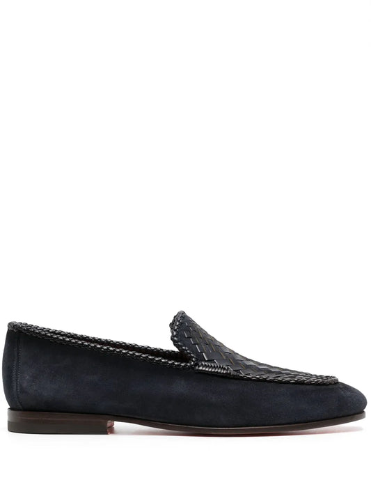 Santoni Gough interwoven-design loafers 