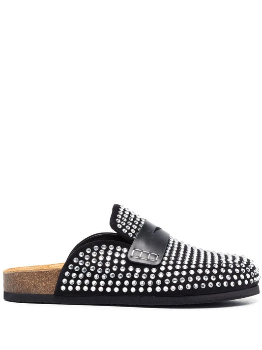 JW Anderson rhinestone-embellished leather slippers