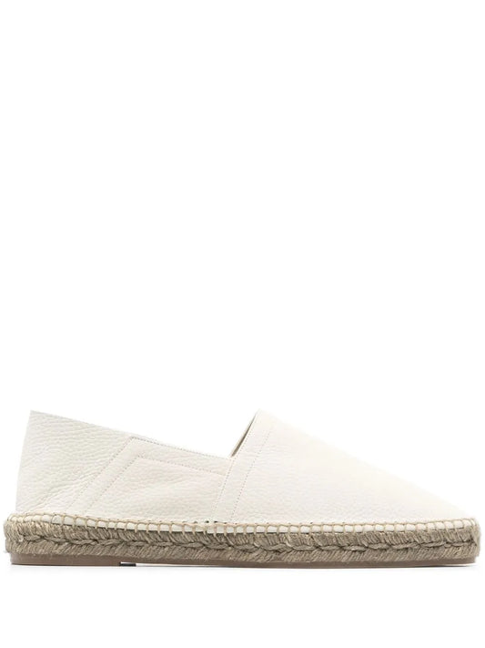 TOM FORD grained leather espadrilles